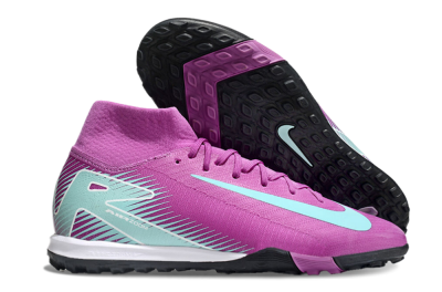 Nike Air Zoom Mercurial Superfly 10 Elite TF High-Tops Soccer Shoes - Red/Jade/White