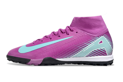 Nike Air Zoom Mercurial Superfly 10 Elite TF High-Tops Soccer Shoes - Red/Jade/White