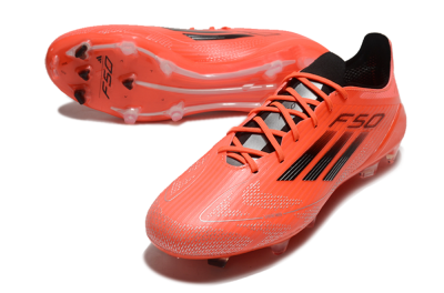 Adidas F50 Elite FG Low-Tops Soccer Cleats - Red/Black/Silver