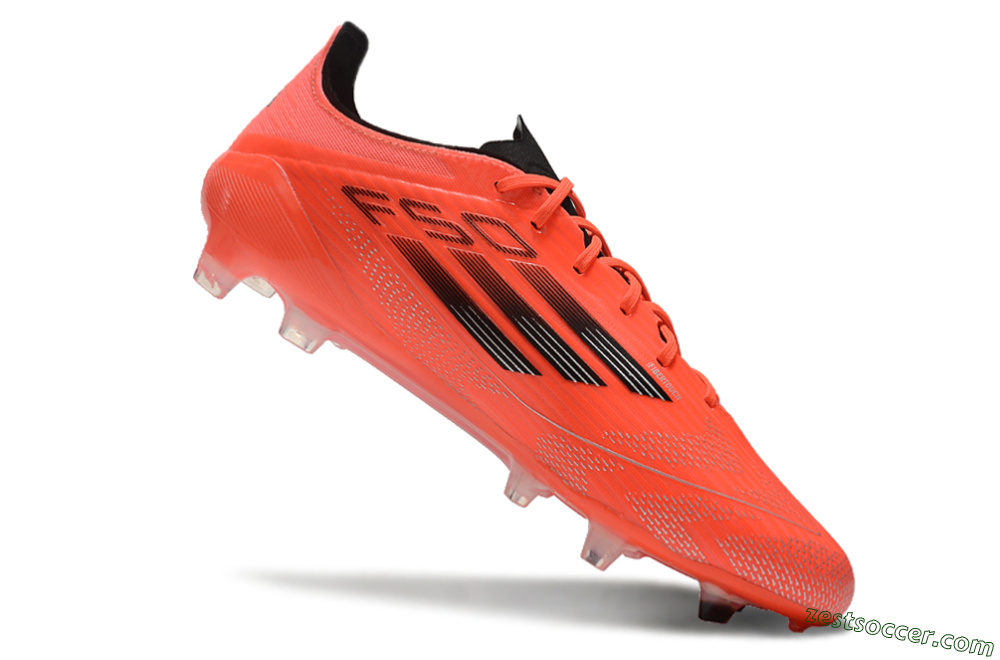 Adidas F50 Elite FG Low-Tops Soccer Cleats - Red/Black/Silver 4