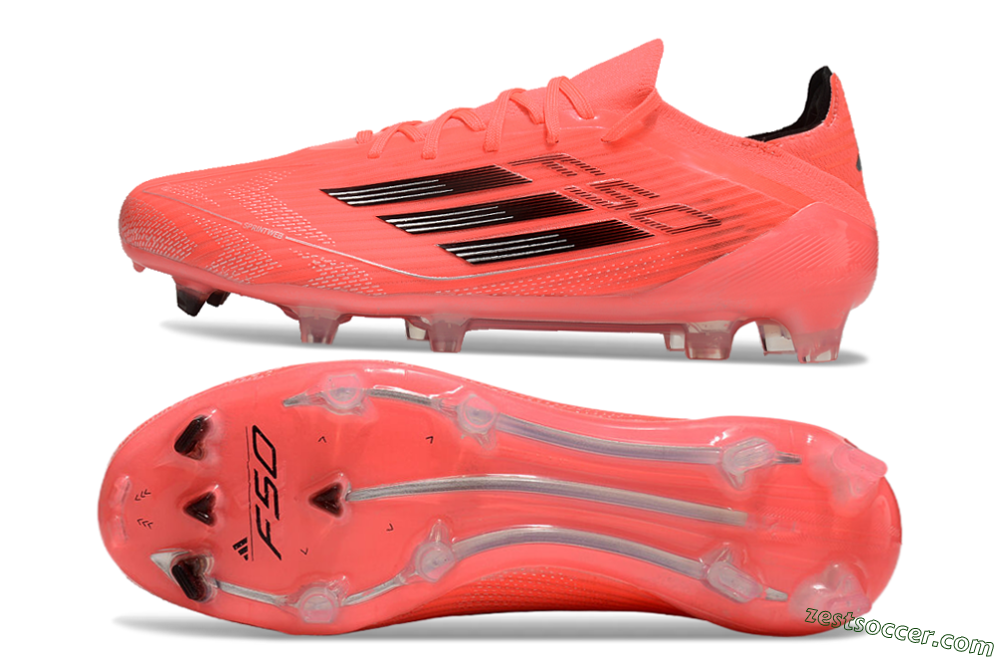 Adidas F50 Adizero FG Low-Tops Soccer Cleats - Red/Black 1
