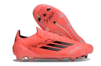 Adidas F50 Adizero FG Low-Tops Soccer Cleats - Red/Black
