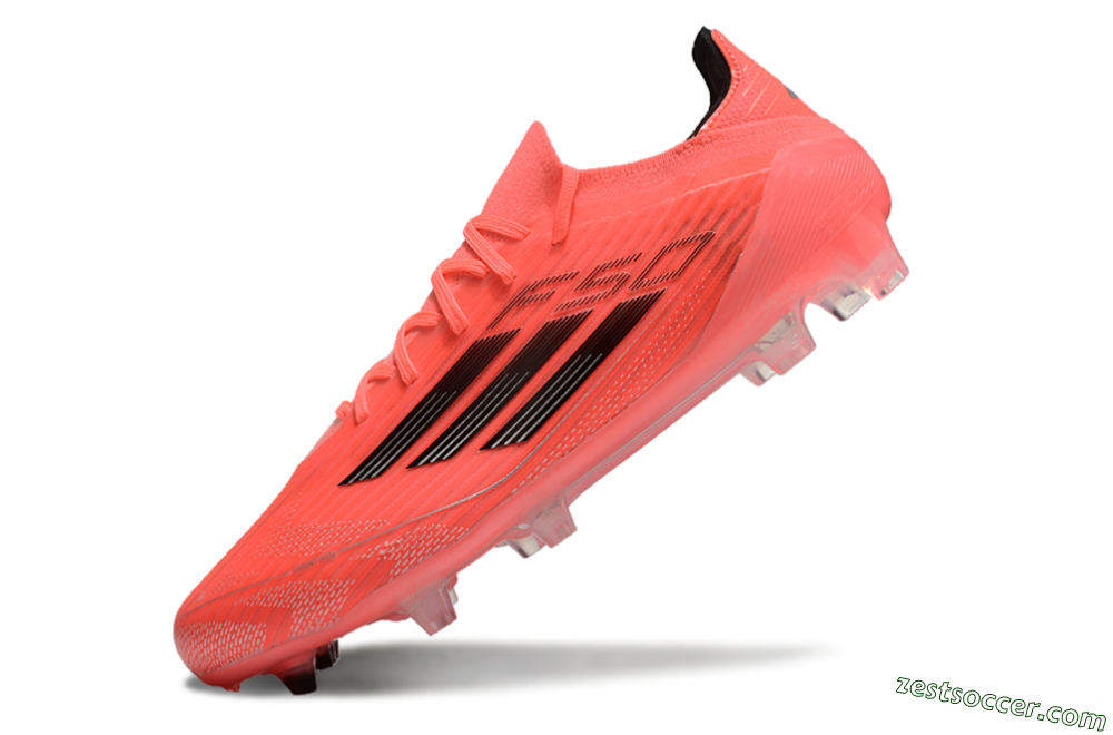 Adidas F50 Adizero FG Low-Tops Soccer Cleats - Red/Black 5