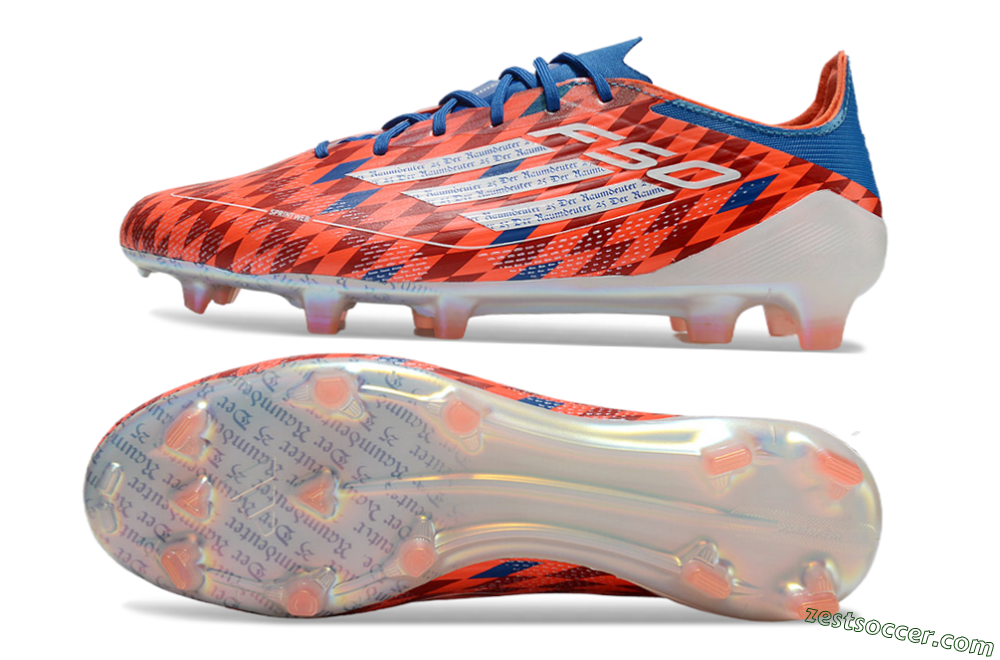 Adidas F50 Elite FG Low-Tops Soccer Cleats - Red/White/Blue 1