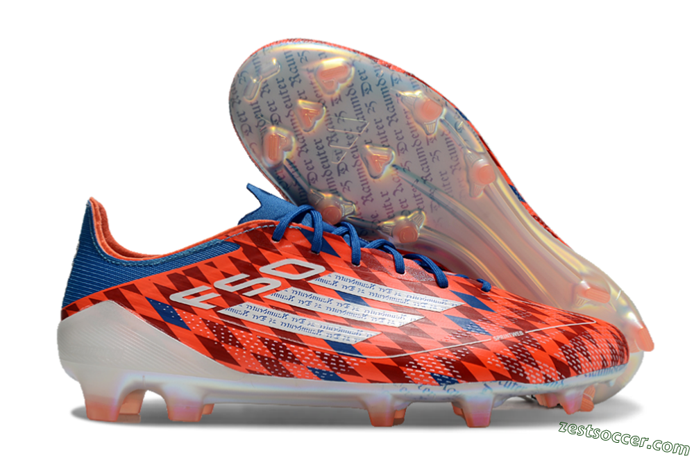 Adidas F50 Elite FG Low-Tops Soccer Cleats - Red/White/Blue 0