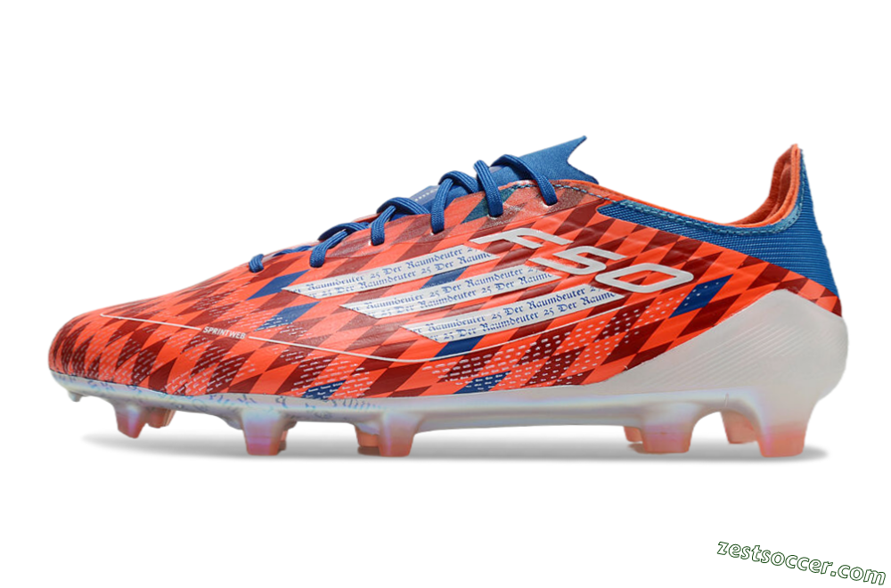 Adidas F50 Elite FG Low-Tops Soccer Cleats - Red/White/Blue 2