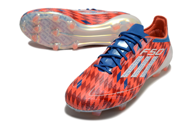 Adidas F50 Elite FG Low-Tops Soccer Cleats - Red/White/Blue