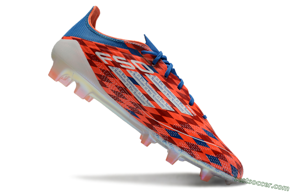 Adidas F50 Elite FG Low-Tops Soccer Cleats - Red/White/Blue 4