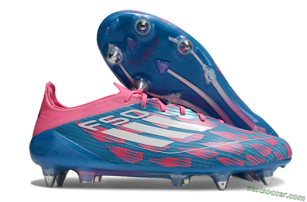 Adidas F50 Elite SG Low-Tops Soccer Cleats - Blue/Pink 0