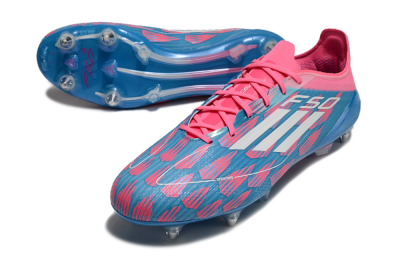 Adidas F50 Elite SG Low-Tops Soccer Cleats - Blue/Pink