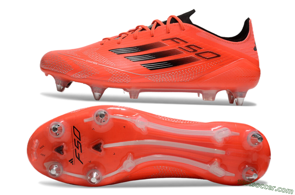 Adidas F50 Elite SG Low-Tops Soccer Cleats - Red/Black 1