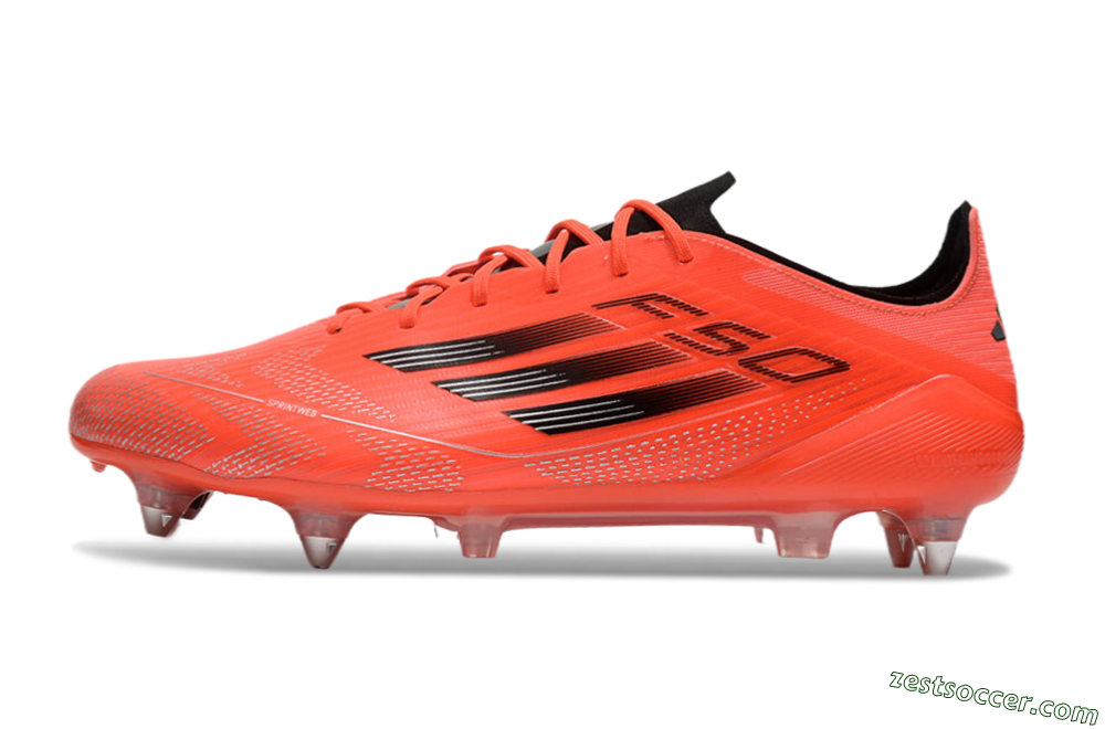 Adidas F50 Elite SG Low-Tops Soccer Cleats - Red/Black 2
