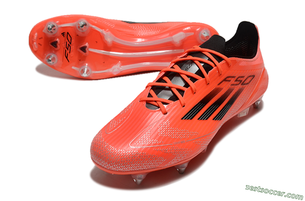 Adidas F50 Elite SG Low-Tops Soccer Cleats - Red/Black 3