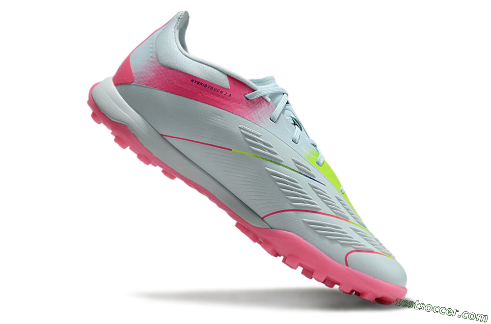 Adidas Predator 24 Elite TF Low-Tops Soccer Shoes - Jade/Pink/Yellow 4
