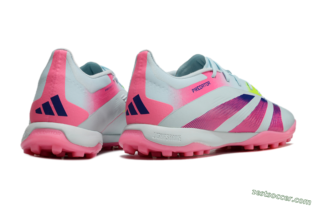 Adidas Predator 24 Elite TF Low-Tops Soccer Shoes - Jade/Pink/Yellow 6