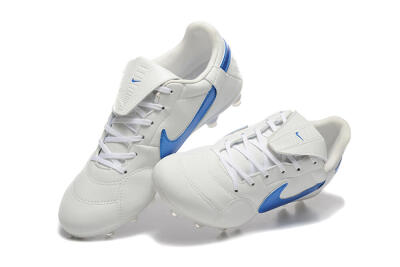 Nike The Premier 3 FG Low-Tops Soccer Cleats - Beige/Blue/White