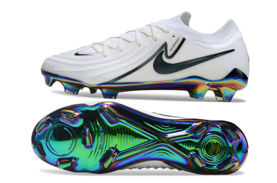 Nike Phantom Luna Elite FG Low-Tops Soccer Cleats - White/Black/Gold