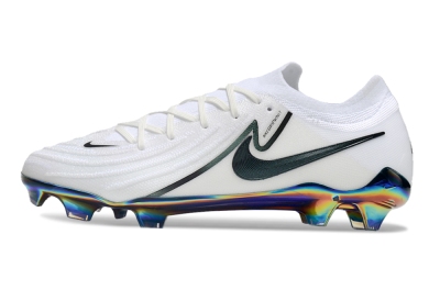 Nike Phantom Luna Elite FG Low-Tops Soccer Cleats - White/Black/Gold