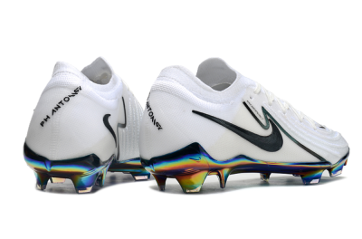Nike Phantom Luna Elite FG Low-Tops Soccer Cleats - White/Black/Gold