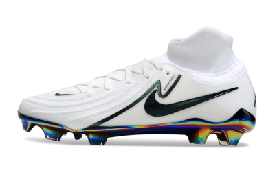 Nike Phantom Luna Elite FG High-Tops Soccer Cleats - White/Black/Gold