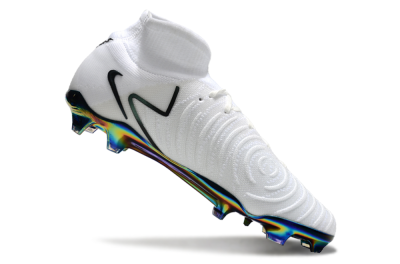 Nike Phantom Luna Elite FG High-Tops Soccer Cleats - White/Black/Gold