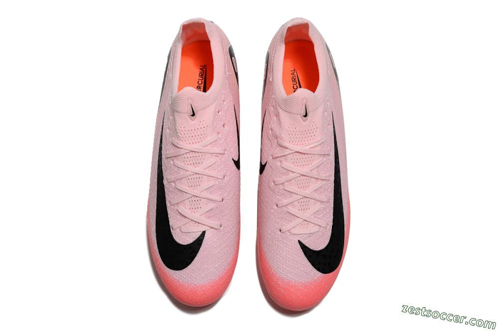 Nike Air Zoom Mercurial Vapor 16 Elite FG Low-Tops Soccer Cleats - Pink/Red/Black 4