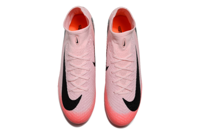 Nike Air Zoom Mercurial Superfly 10 Elite FG High-Tops Soccer Cleats - Pink/Red/Black