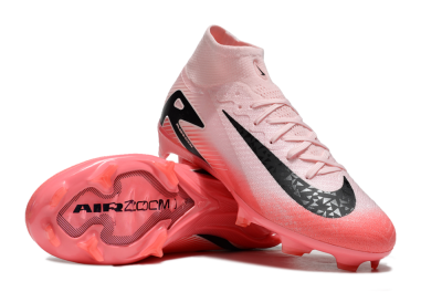 Nike Air Zoom Mercurial Superfly 10 Elite FG High-Tops Soccer Cleats - Pink/Red/Black