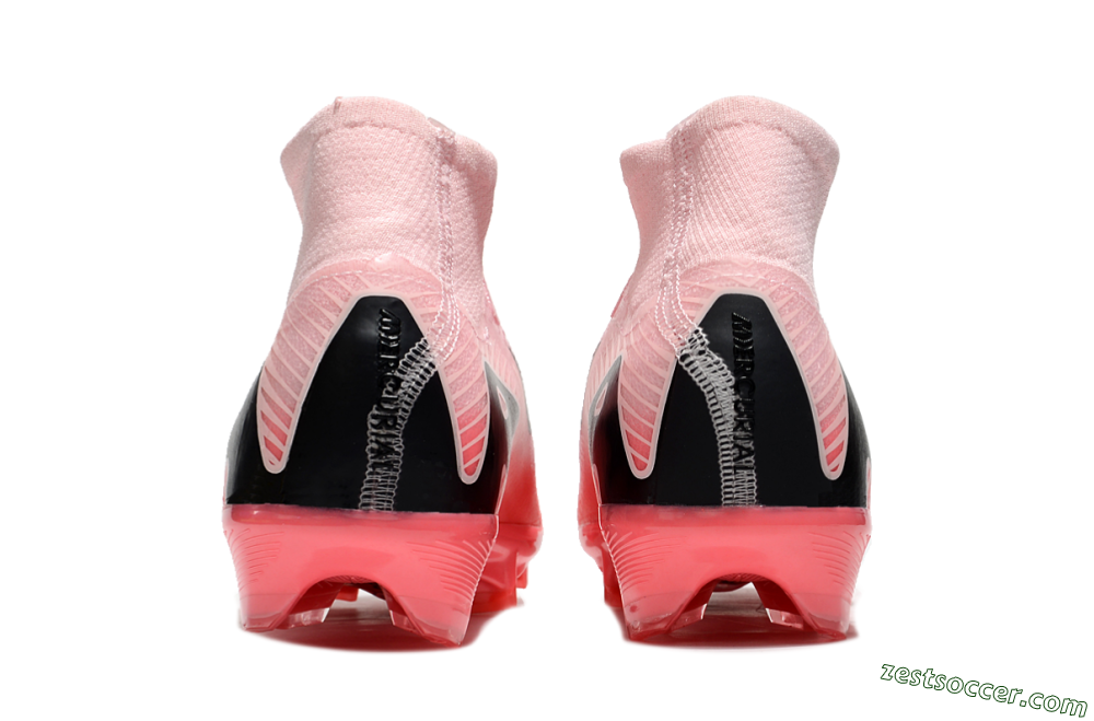 Nike Air Zoom Mercurial Superfly 10 Elite FG High-Tops Soccer Cleats - Pink/Red/Black 7