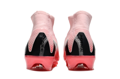 Nike Air Zoom Mercurial Superfly 10 Elite FG High-Tops Soccer Cleats - Pink/Red/Black