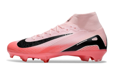 Nike Air Zoom Mercurial Superfly 10 Elite FG High-Tops Soccer Cleats - Pink/Red/Black