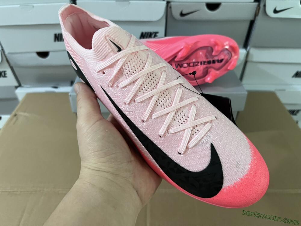 Nike Air Zoom Mercurial Vapor 16 Elite FG Low-Tops Soccer Cleats - Pink/Red/Black