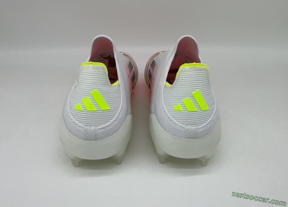 Adidas F50 Elite Laceless FG Low-Tops Soccer Cleats - White/Red/Black