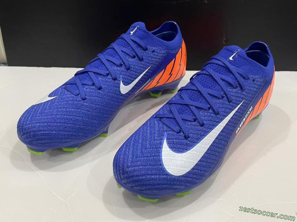 Nike Air Zoom Mercurial Vapor 16 Elite FG Low-Tops Soccer Cleats - Blue/White/Orange