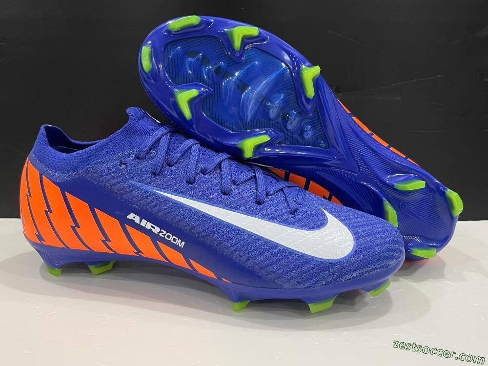 Nike Air Zoom Mercurial Vapor 16 Elite FG Low-Tops Soccer Cleats - Blue/White/Orange