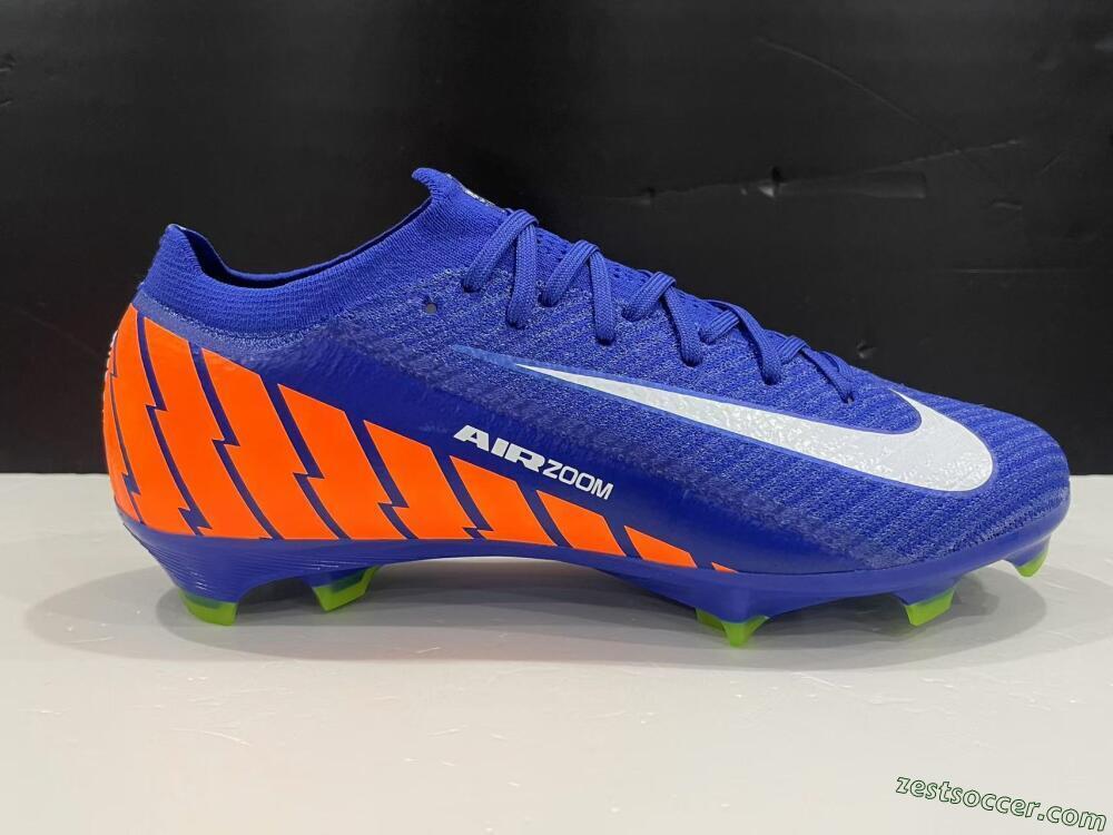 Nike Air Zoom Mercurial Vapor 16 Elite FG Low-Tops Soccer Cleats - Blue/White/Orange