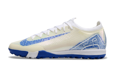 Nike Air Zoom Mercurial Vapor 16 Elite TF Low-Tops Soccer Shoes - White/Blue/Jade