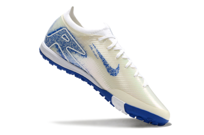 Nike Air Zoom Mercurial Vapor 16 Elite TF Low-Tops Soccer Shoes - White/Blue/Jade