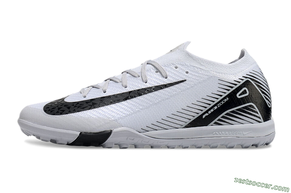 Nike Air Zoom Mercurial Vapor 16 Elite Low-Tops Soccer Cleats - White/Black 2