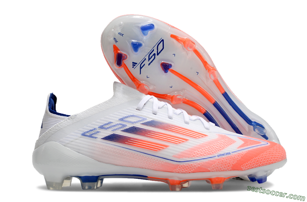 Adidas F50 Elite Low-Tops Soccer Cleats - Pink/White/Blue 0