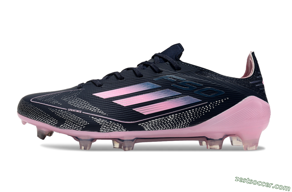 Adidas F50 Elite FG Low-Tops Soccer Cleats - Blue/Pink 2
