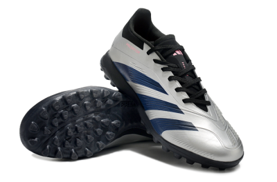 Adidas Predator 24 Elite TF Low-Tops Soccer Shoes - Silver/Blue/Pink