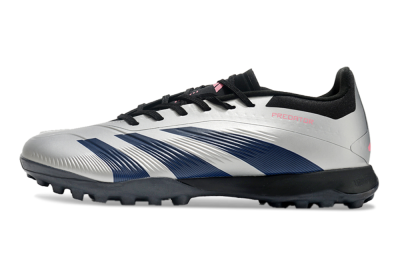 Adidas Predator 24 Elite TF Low-Tops Soccer Shoes - Silver/Blue/Pink