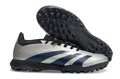 Adidas Predator 24 Elite TF Low-Tops Soccer Shoes - Silver/Blue/Pink