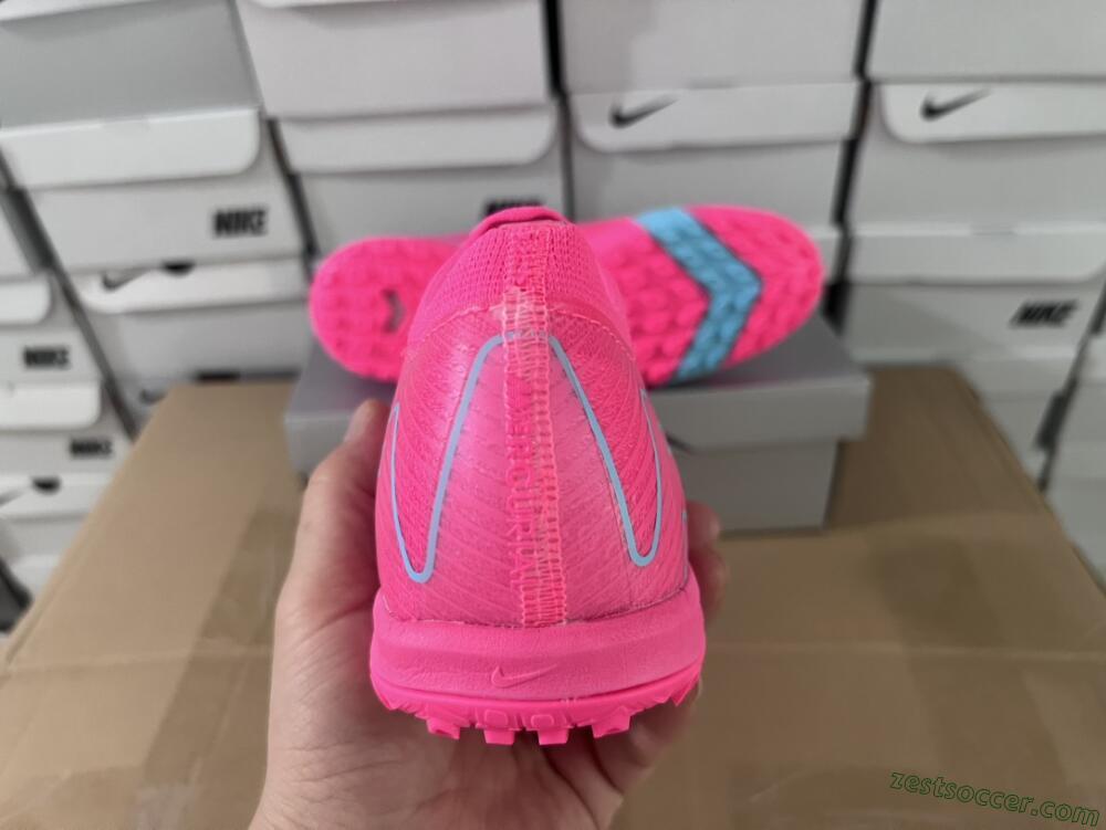 Nike Air Zoom Mercurial Vapor 16 Elite TF Low-Tops Soccer Shoes - Pink/Red/Jade