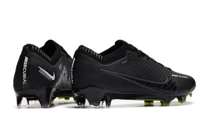 Nike Air Zoom Mercurial Vapor 15 Elite FG Low-Tops Soccer Cleats - Black/White/Yellow