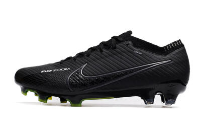 Nike Air Zoom Mercurial Vapor 15 Elite FG Low-Tops Soccer Cleats - Black/White/Yellow