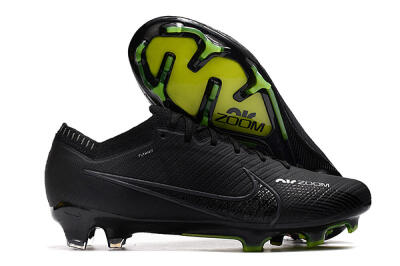 Nike Air Zoom Mercurial Vapor 15 Elite FG Low-Tops Soccer Cleats - Black/White/Yellow