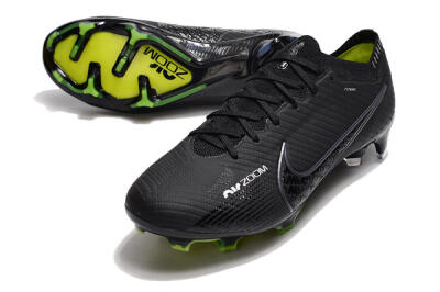 Nike Air Zoom Mercurial Vapor 15 Elite FG Low-Tops Soccer Cleats - Black/White/Yellow