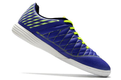 Nike Lunar Gato 2 IC Low-Tops Soccer Shoes - Blue/Yellow/White